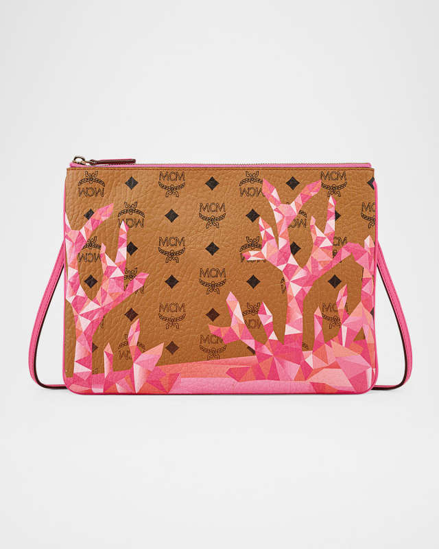 Aren Visetos Geo-Print Flat Pouch Bag